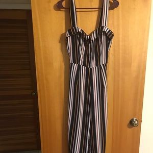 Striped Jumpsuit size S from Unique Vintage GREAT Condition